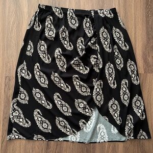 KNOX ROSE Women’s Pleated Paisley Skirt XL New